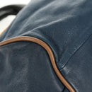 Chloe Etel Hand Bag Leather 2way Blue Gold Auth BA8912V-13