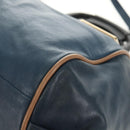 Chloe Etel Hand Bag Leather 2way Blue Gold Auth BA8912V-14