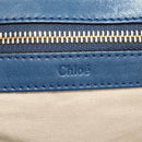 Chloe Etel Hand Bag Leather 2way Blue Gold Auth BA8912V-19
