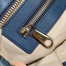 Chloe Etel Hand Bag Leather 2way Blue Gold Auth BA8912V-23