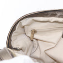 Salvatore Ferragamo Gancini Shoulder Bag Leather Gold Auth BA8916-21