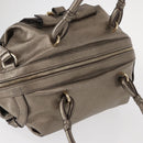 Salvatore Ferragamo Gancini Shoulder Bag Leather Gold Auth BA8916-6