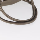 Salvatore Ferragamo Gancini Shoulder Bag Leather Gold Auth BA8916-7