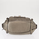Salvatore Ferragamo Gancini Shoulder Bag Leather Gold Auth BA8916-5