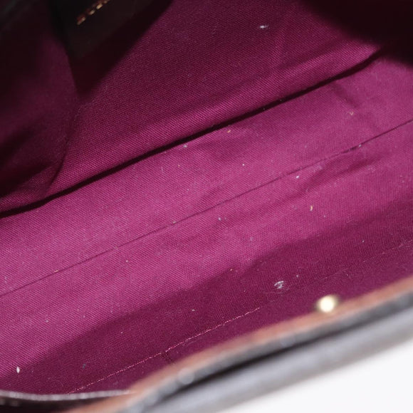 BURBERRY Nova Check Shoulder Bag Wool Green Gold Auth BA8917