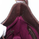 BURBERRY Nova Check Shoulder Bag Wool Green Gold Auth BA8917-18