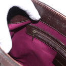 BURBERRY Nova Check Shoulder Bag Wool Green Gold Auth BA8917-19