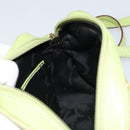 Salvatore Ferragamo Vala Shoulder Bag Leather Embossed Green Gold Auth BA8918-18
