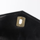 CHANEL Matelasse Chain Waist bag Lamb Skin Black Gold CC Auth BA8921-10