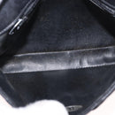 CHANEL Matelasse Chain Waist bag Lamb Skin Black Gold CC Auth BA8921-11