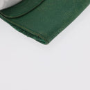 CHANEL COCO Mark Pouch Caviar Skin Green Gold CC Auth BA8922-8