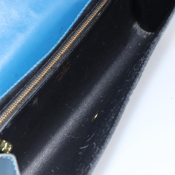 LOUIS VUITTON Epi Art Deco Clutch Bag Blue M52635 LV Auth BA8924
