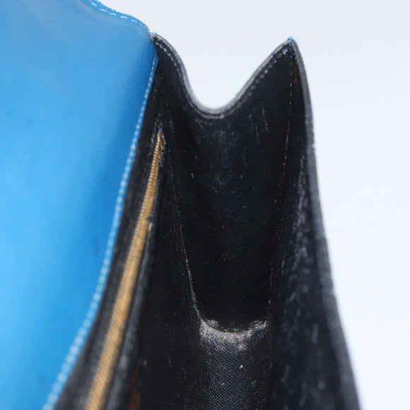 LOUIS VUITTON Epi Art Deco Clutch Bag Blue M52635 LV Auth BA8924