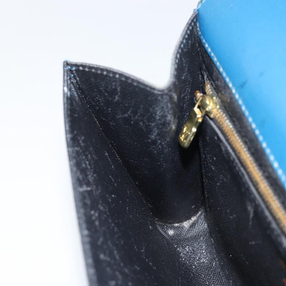 LOUIS VUITTON Epi Art Deco Clutch Bag Blue M52635 LV Auth BA8924