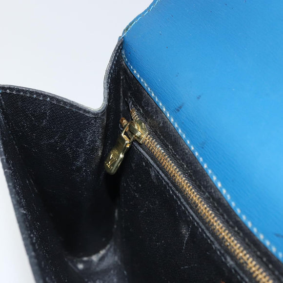 LOUIS VUITTON Epi Art Deco Clutch Bag Blue M52635 LV Auth BA8924