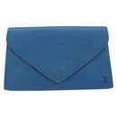 LOUIS VUITTON Epi Art Deco Clutch Bag Blue M52635 LV Auth BA8924-13