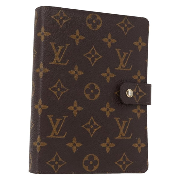 LOUIS VUITTON Monogram Agenda MM Day Planner Cover R20105 LV Auth BA8928