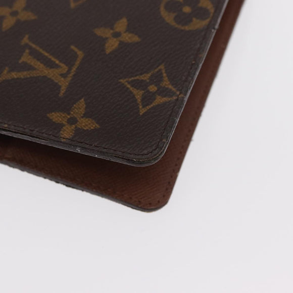 LOUIS VUITTON Monogram Agenda MM Day Planner Cover R20105 LV Auth BA8928