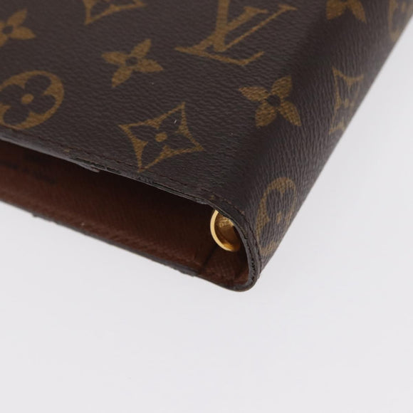 LOUIS VUITTON Monogram Agenda MM Day Planner Cover R20105 LV Auth BA8928