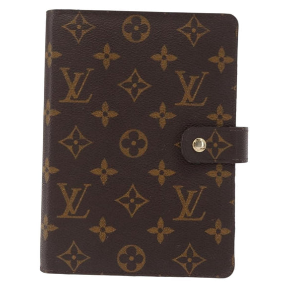 LOUIS VUITTON Monogram Agenda MM Day Planner Cover R20105 LV Auth BA8928