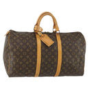 LOUIS VUITTON Monogram Keepall 50 Boston Bag M41426 LV Auth BA8933-1