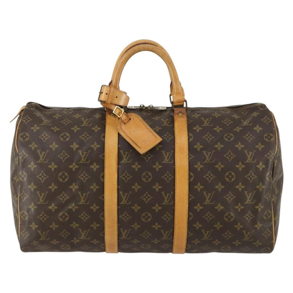 LOUIS VUITTON Monogram Keepall 50 Boston Bag M41426 LV Auth BA8933