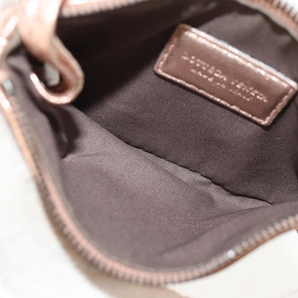 BOTTEGA VENETA INTRECCIATO Coin Purse Leather Pink Auth BA8939V