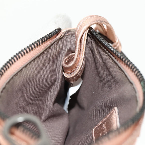 BOTTEGA VENETA INTRECCIATO Coin Purse Leather Pink Auth BA8939V