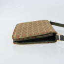 CELINE C Macadam Canvas Accessory Pouch Khaki Gold Auth BA8951-4