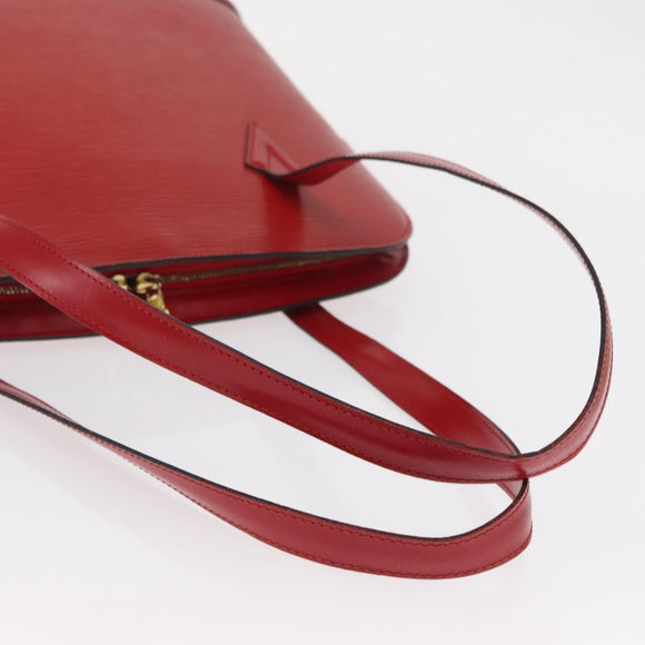 LOUIS VUITTON Epi Lussac Shoulder Bag Red M52287 LV Auth BA8954