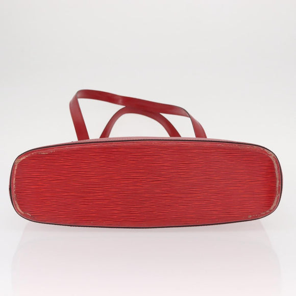 LOUIS VUITTON Epi Lussac Shoulder Bag Red M52287 LV Auth BA8954
