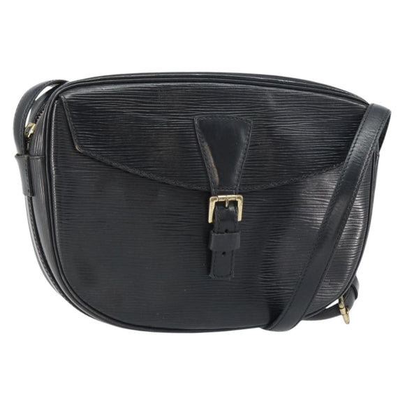 LOUIS VUITTON Epi Jeune Fille MM Shoulder Bag Black M52152 LV Auth BA8955