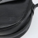 LOUIS VUITTON Epi Jeune Fille MM Shoulder Bag Black M52152 LV Auth BA8955-14