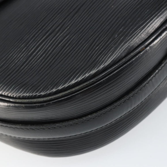 LOUIS VUITTON Epi Jeune Fille MM Shoulder Bag Black M52152 LV Auth BA8955