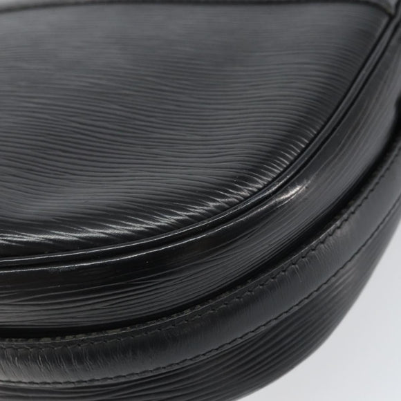 LOUIS VUITTON Epi Jeune Fille MM Shoulder Bag Black M52152 LV Auth BA8955