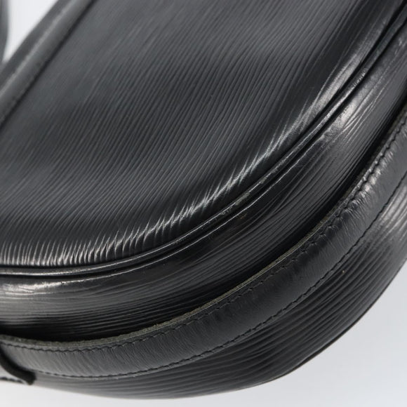 LOUIS VUITTON Epi Jeune Fille MM Shoulder Bag Black M52152 LV Auth BA8955