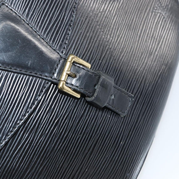 LOUIS VUITTON Epi Jeune Fille MM Shoulder Bag Black M52152 LV Auth BA8955