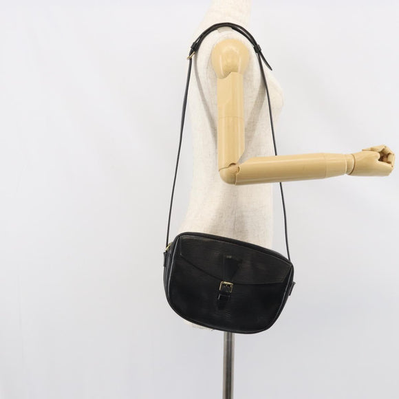 LOUIS VUITTON Epi Jeune Fille MM Shoulder Bag Black M52152 LV Auth BA8955
