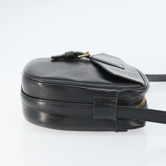 LOUIS VUITTON Epi Jeune Fille MM Shoulder Bag Black M52152 LV Auth BA8955