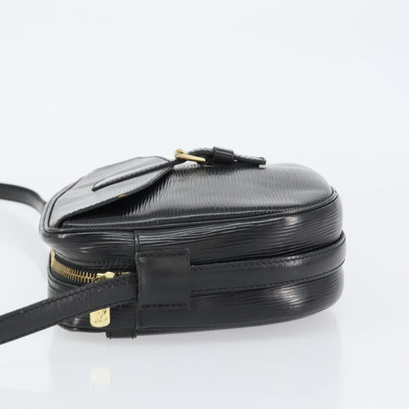 LOUIS VUITTON Epi Jeune Fille MM Shoulder Bag Black M52152 LV Auth BA8955