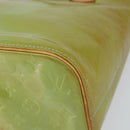 LOUIS VUITTON Monogram Vernis Houston Hand Bag Baby Blue M91005 LV Auth BA8959-14