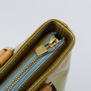 LOUIS VUITTON Monogram Vernis Houston Hand Bag Baby Blue M91005 LV Auth BA8959-18