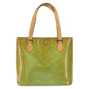 LOUIS VUITTON Monogram Vernis Houston Hand Bag Baby Blue M91005 LV Auth BA8959-13