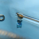 LOUIS VUITTON Monogram Vernis Houston Hand Bag Baby Blue M91005 LV Auth BA8959-21
