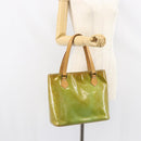 LOUIS VUITTON Monogram Vernis Houston Hand Bag Baby Blue M91005 LV Auth BA8959-24