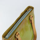 LOUIS VUITTON Monogram Vernis Houston Hand Bag Baby Blue M91005 LV Auth BA8959-6