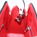 Christian Louboutin Paloma S Mini Hand Bag Leather 2way White Silver Auth BA8960-20
