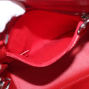 Christian Louboutin Paloma S Mini Hand Bag Leather 2way White Silver Auth BA8960-23