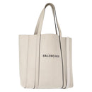 BALENCIAGA Everyday Tote XXS Bag Leather 2way White Silver 551815 Auth BA8961-1