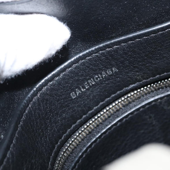 BALENCIAGA Everyday Tote XXS Bag Leather 2way White Silver 551815 Auth BA8961